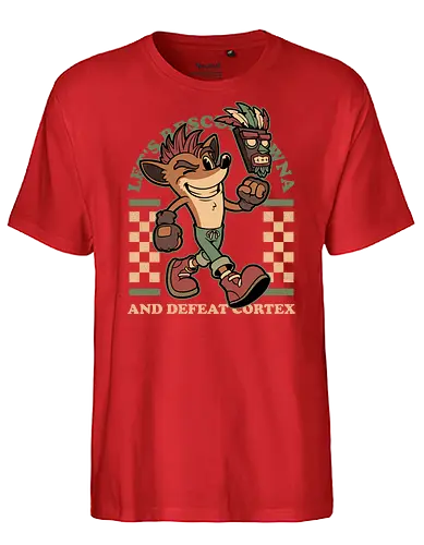 Game Mascot Crash Mask - Video Games, Video Game, Game, Games, Gamer, Mascot, Retro, Vintage, Retro Vintage, Retro Gamer, Retro Cartoon, Fantasy, Adventure, Crash, Animal, Pet, Mask - Fairtrade T-Shirt