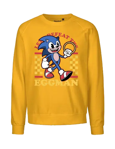 Game Mascot Hedgehog Runner - Video Games, Video Game, Game, Games, Gamer, Mascot, Retro, Vintage, Retro Vintage, Retro Gamer, Retro Cartoon, Fantasy, Adventure, Hedgehog, Run, Runner, Running, Doctor, Animal, Pet - Fairtrade Sweatshirt