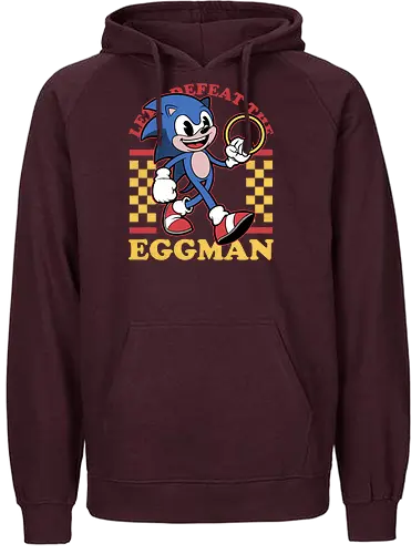 Game Mascot Hedgehog Runner - Video Games, Video Game, Game, Games, Gamer, Mascot, Retro, Vintage, Retro Vintage, Retro Gamer, Retro Cartoon, Fantasy, Adventure, Hedgehog, Run, Runner, Running, Doctor, Animal, Pet - Fairtrade Hoodie