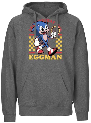 Game Mascot Hedgehog Runner - Video Games, Video Game, Game, Games, Gamer, Mascot, Retro, Vintage, Retro Vintage, Retro Gamer, Retro Cartoon, Fantasy, Adventure, Hedgehog, Run, Runner, Running, Doctor, Animal, Pet - Fairtrade Hoodie