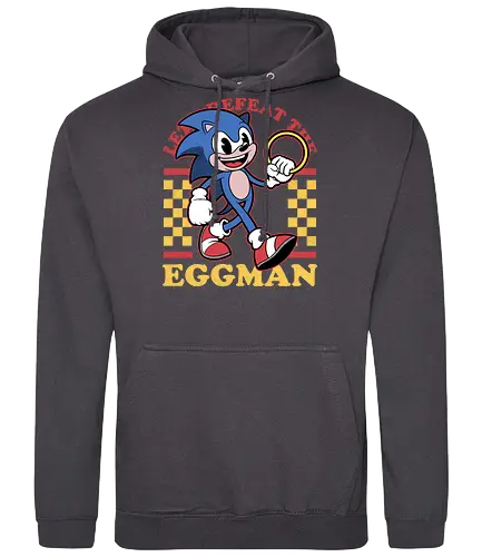 Game Mascot Hedgehog Runner - Video Games, Video Game, Game, Games, Gamer, Mascot, Retro, Vintage, Retro Vintage, Retro Gamer, Retro Cartoon, Fantasy, Adventure, Hedgehog, Run, Runner, Running, Doctor, Animal, Pet - Standard Hoodie