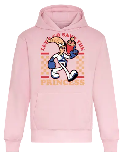 Game Mascot Worm - Video Games, Video Game, Game, Games, Gamer, Mascot, Retro, Vintage, Retro Vintage, Retro Gamer, Retro Cartoon, Fantasy, Adventure, Earthworm, Worm, Princess, Evil, Villain - Heavyweight Hoodie