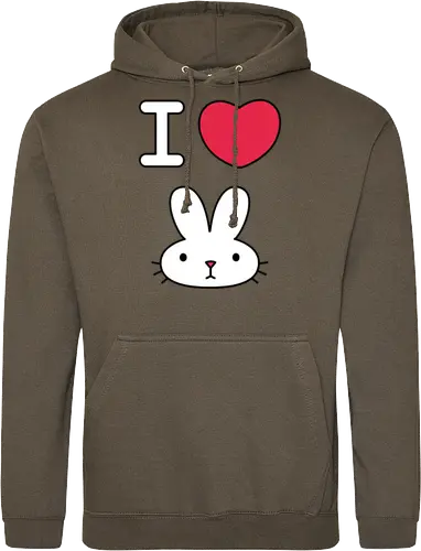 I Love Bunny – Cute Minimal Rabbit Illustration