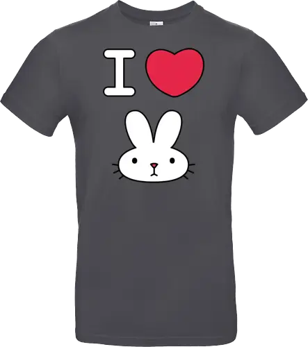 I Love Bunny – Cute Minimal Rabbit Illustration