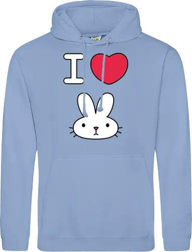 I Love Bunny – Cute Minimal Rabbit Illustration