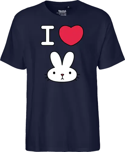 I Love Bunny – Cute Minimal Rabbit Illustration