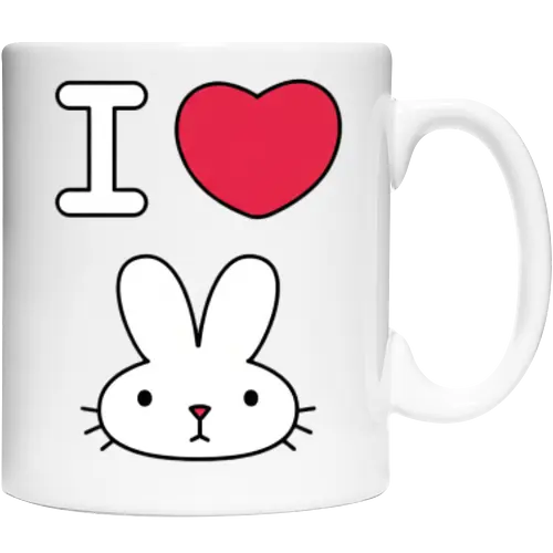 I Love Bunny – Cute Minimal Rabbit Illustration