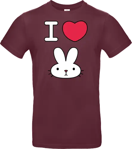 I Love Bunny – Cute Minimal Rabbit Illustration