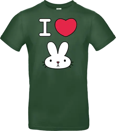 I Love Bunny – Cute Minimal Rabbit Illustration