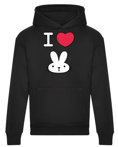 I Love Bunny – Cute Minimal Rabbit Illustration