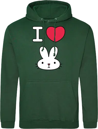 I Love Bunny – Cute Minimal Rabbit Illustration