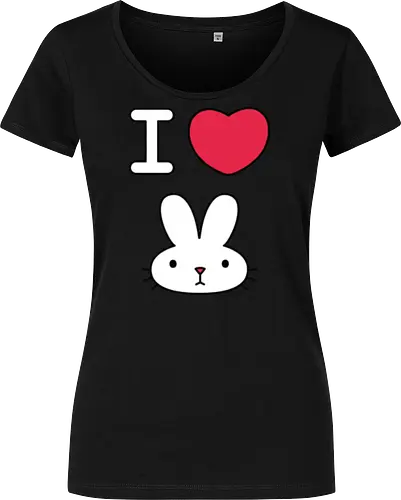 I Love Bunny – Cute Minimal Rabbit Illustration