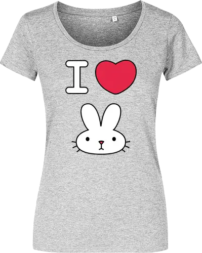 I Love Bunny – Cute Minimal Rabbit Illustration