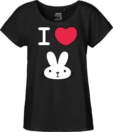 I Love Bunny – Cute Minimal Rabbit Illustration