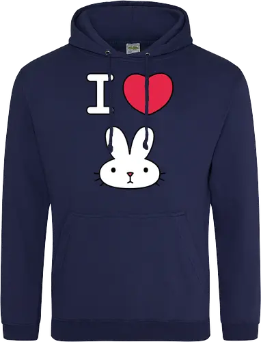 I Love Bunny – Cute Minimal Rabbit Illustration