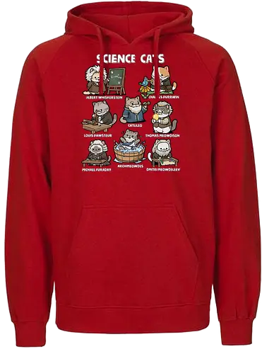 Science Cats - cat, animal, biology, cats, chemist, chemistry, kitten, kitty, physics, pun, science, science cat, scientist, scientist gift, teacher - Fairtrade Hoodie