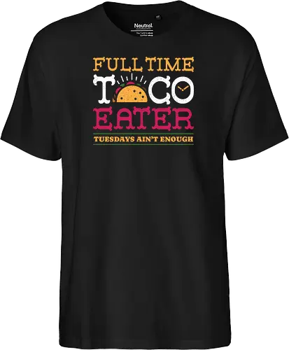 Full Time Taco Eater Funny Vintage Food 