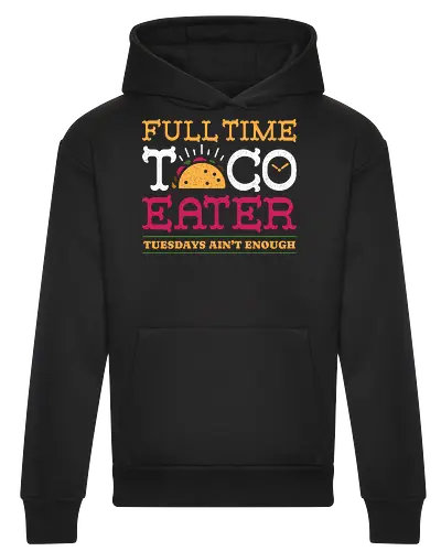 Full Time Taco Eater Funny Vintage Food 