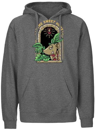 home sweet home  - introvert, trap, mouse, rat, animal, house, home, home sweet home, cool, campfire, hiking, camping, fun, funny, nature, indoor - Fairtrade Hoodie