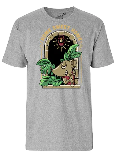 home sweet home  - introvert, trap, mouse, rat, animal, house, home, home sweet home, cool, campfire, hiking, camping, fun, funny, nature, indoor - Fairtrade T-Shirt