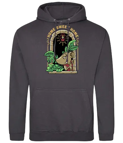 home sweet home  - introvert, trap, mouse, rat, animal, house, home, home sweet home, cool, campfire, hiking, camping, fun, funny, nature, indoor - Standard Hoodie