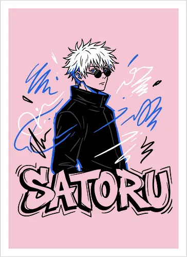 Satoru Gojo: Infinite Style - Jujutsu Sorcerer Urban Art