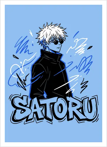 Satoru Gojo: Infinite Style - Jujutsu Sorcerer Urban Art