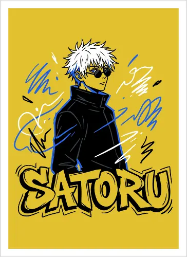 Satoru Gojo: Infinite Style - Jujutsu Sorcerer Urban Art