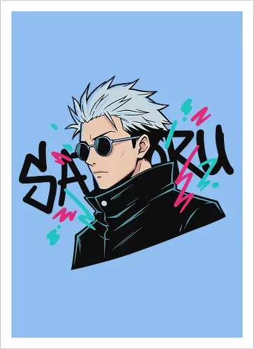 90s Retro Graffiti Anime