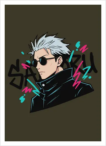 90s Retro Graffiti Anime