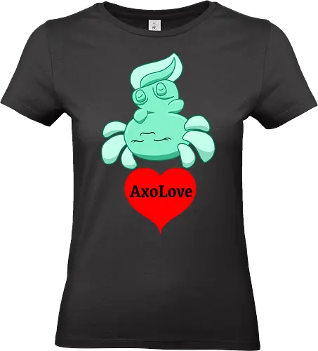 AxoLove (Rot) - Axolotl, Axl, Liebe, Love, cute, Cartoon, comic, Tier, Wasser, Water, rot, red, Herz, heart - Standard T-Shirt (Women)