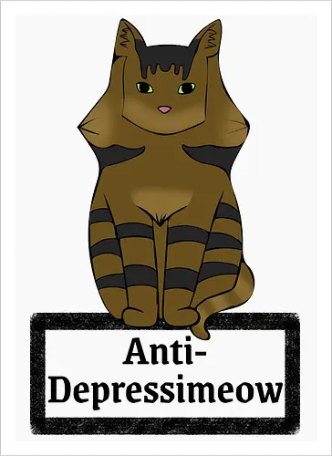 Anti-Depressimeow (schwarz)