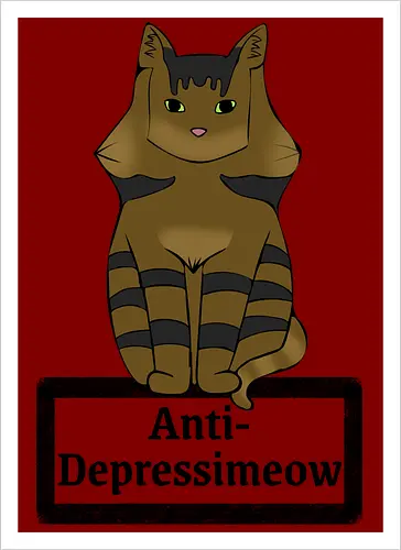 Anti-Depressimeow (schwarz)