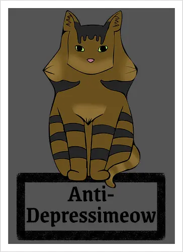 Anti-Depressimeow (schwarz)