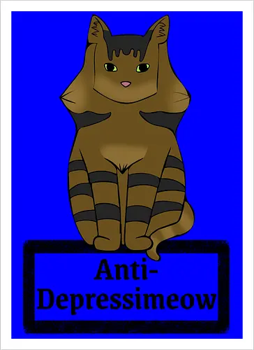 Anti-Depressimeow (schwarz)