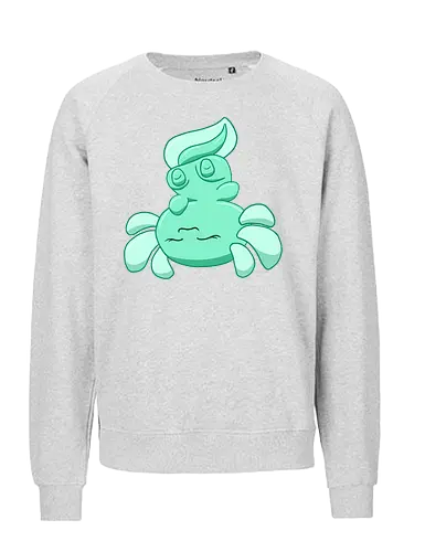 Entspanntes Axolotl - Axolotl, Axl, cute, Cartoon, comic, Tier, Wasser, Water, rosa, lila, violet, türkis, grün - Fairtrade Sweatshirt