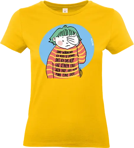Expressio Praecox - Ringelpullisprüche, Ringeldinger, streifenweise, Spruch, Weisheit, Motivation, Ringelpulli, SprücheShirt, Cartoon Illustration, Statement, Handgezeichnet, Humor, Selbstironie, Streifenpulli, Spruchshirt, deutsch - Standard T-Shirt (Women)
