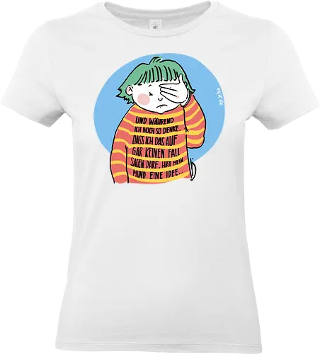 Expressio Praecox - Ringelpullisprüche, Ringeldinger, streifenweise, Spruch, Weisheit, Motivation, Ringelpulli, SprücheShirt, Cartoon Illustration, Statement, Handgezeichnet, Humor, Selbstironie, Streifenpulli, Spruchshirt, deutsch - Standard T-Shirt (Women)