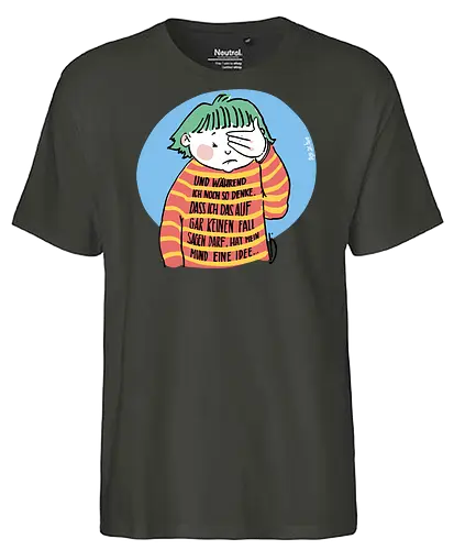 Expressio Praecox - Ringelpullisprüche, Ringeldinger, streifenweise, Spruch, Weisheit, Motivation, Ringelpulli, SprücheShirt, Cartoon Illustration, Statement, Handgezeichnet, Humor, Selbstironie, Streifenpulli, Spruchshirt, deutsch - Fairtrade T-Shirt