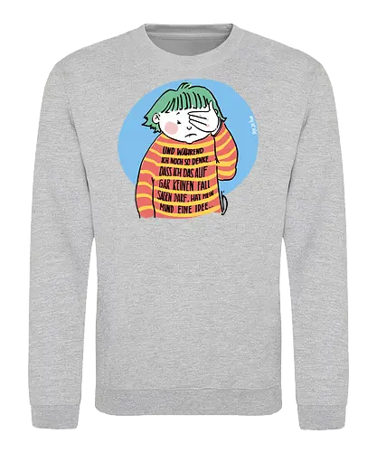 Expressio Praecox - Ringelpullisprüche, Ringeldinger, streifenweise, Spruch, Weisheit, Motivation, Ringelpulli, SprücheShirt, Cartoon Illustration, Statement, Handgezeichnet, Humor, Selbstironie, Streifenpulli, Spruchshirt, deutsch - Sweatshirt