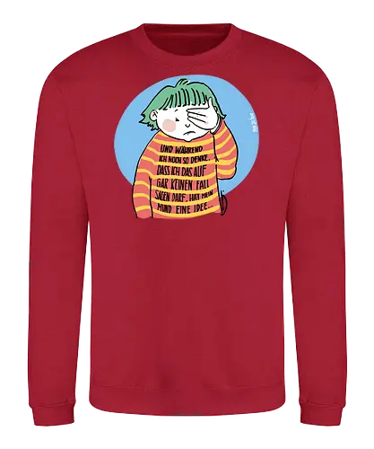 Expressio Praecox - Ringelpullisprüche, Ringeldinger, streifenweise, Spruch, Weisheit, Motivation, Ringelpulli, SprücheShirt, Cartoon Illustration, Statement, Handgezeichnet, Humor, Selbstironie, Streifenpulli, Spruchshirt, deutsch - Sweatshirt