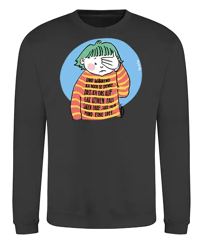 Expressio Praecox - Ringelpullisprüche, Ringeldinger, streifenweise, Spruch, Weisheit, Motivation, Ringelpulli, SprücheShirt, Cartoon Illustration, Statement, Handgezeichnet, Humor, Selbstironie, Streifenpulli, Spruchshirt, deutsch - Sweatshirt