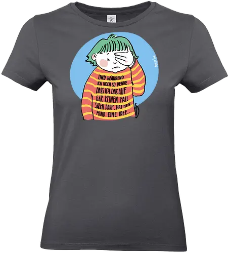 Expressio Praecox - Ringelpullisprüche, Ringeldinger, streifenweise, Spruch, Weisheit, Motivation, Ringelpulli, SprücheShirt, Cartoon Illustration, Statement, Handgezeichnet, Humor, Selbstironie, Streifenpulli, Spruchshirt, deutsch - Standard T-Shirt (Women)