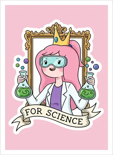 Für die Wissenschaft! Rosa Prinzessin als Wissenschaftlerin