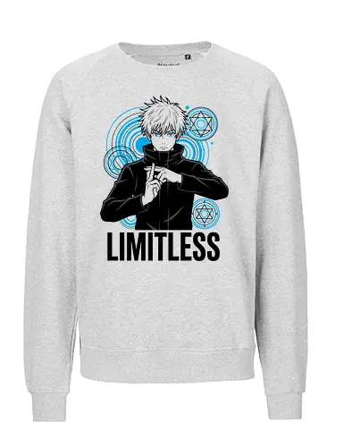 Limitless Power - Jujutsu Sorcerer Domain Art - Satoru Gojo, Jujutsu, Limitless technique, Gojo Satoru shirt, anime apparel, JJK merch, strongest sorcerer, domain expansion, anime streetwear, blue eyes anime, manga graphic tee, Japanese pop culture, Jujutsu sorcerer art, infinity circles, geek fashion - Fairtrade Sweatshirt