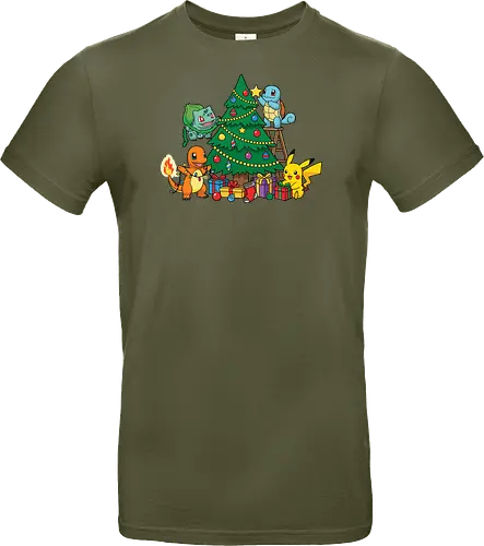 Pocket Christmas Tree Helpers - Festive Kanto Starters Design