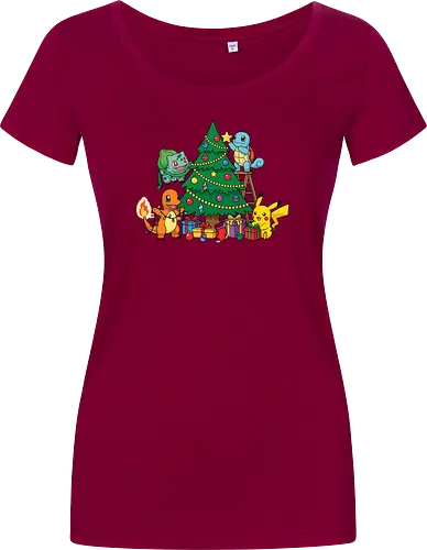 Pocket Christmas Tree Helpers - Festive Kanto Starters Design
