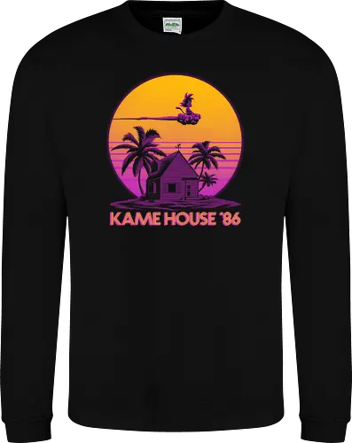 Kame House 86 - Dargon Ball, Kame House, Goku, Nimbus Cloud - Sweatshirt