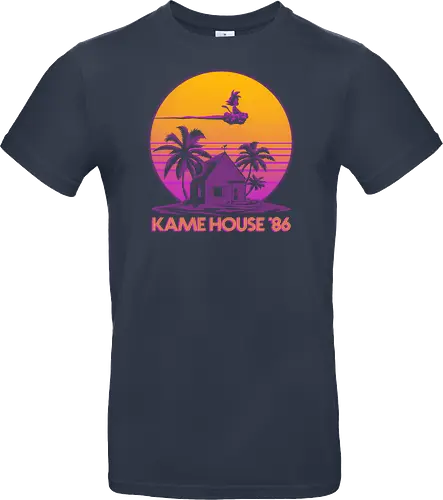 Kame House 86 - Dargon Ball, Kame House, Goku, Nimbus Cloud - Standard T-Shirt