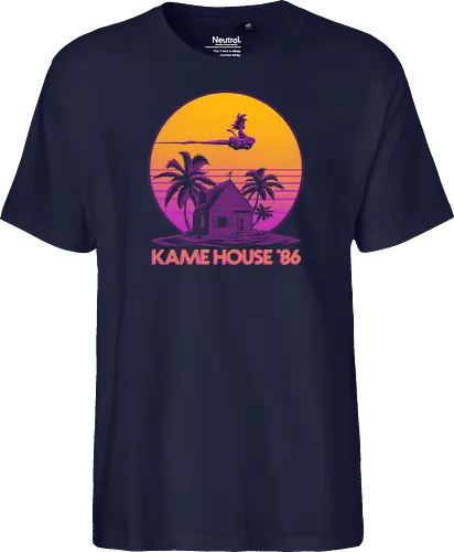 Kame House 86 - Dargon Ball, Kame House, Goku, Nimbus Cloud - Fairtrade T-Shirt